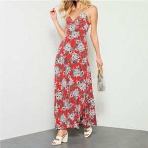 Vince Camuto XXS maxi red floral dress. Worn once.